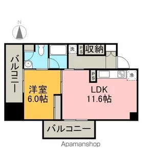 白川公園パークマンション【12階】の間取り
