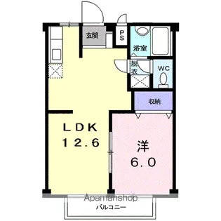 メゾンセフィーロ【2階】の間取り