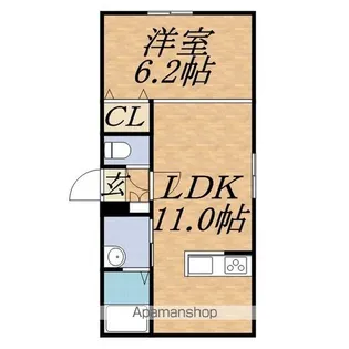 ラ・フォルテS13【3階】の間取り