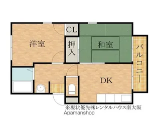 エステートピア上松【2階】の間取り