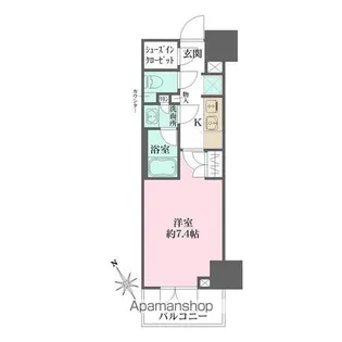 ルフォンプログレ四谷【3階】の間取り