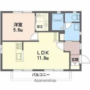 ディアス徳沢【101号室】の間取り