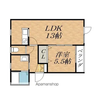 フィリックスA【1階】の間取り