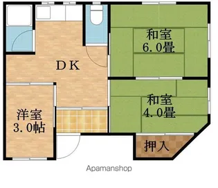 アベニュー中宮【2階】の間取り