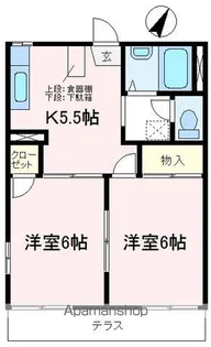 ドミール鵜ノ木【1階】の間取り