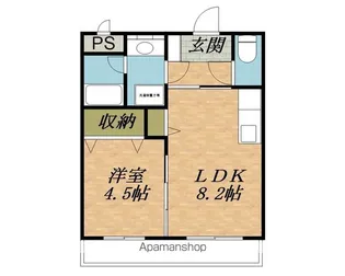 グランコートM【203号室】の間取り