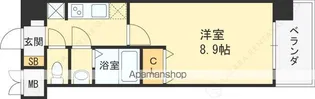 スプランディッド京橋EAST【5階】の間取り