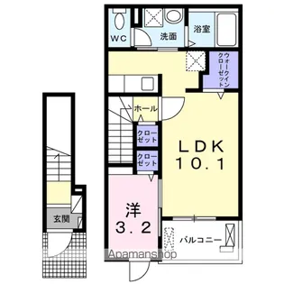 OHANA・Ⅳ【2階】の間取り