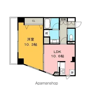愛知県名古屋市北区城見通3丁目【マンション】の間取り