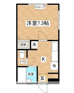 プラージュ横手【101号室】の間取り
