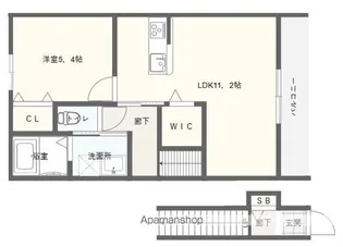 アルーデコートⅠ【2階】の間取り