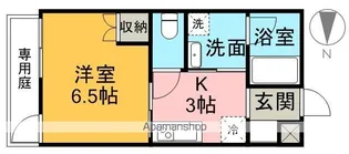 ジャンヌ喜与町【102号室】の間取り