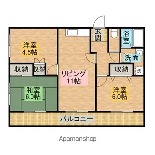 アルカディア曳馬【2階】の間取り