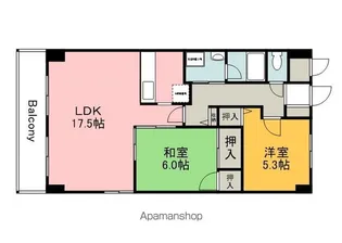 グランカーサ古江【5階】の間取り