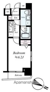 グリフィン横浜・桜木町七番館【3階】の間取り