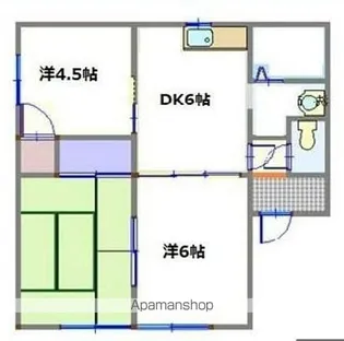 ヒルサイドテラス【2階】の間取り