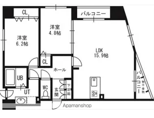 レジェンドコート琴似【9階】の間取り