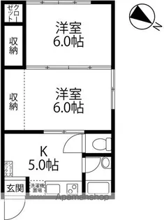 コーポラス丸栄【2号室】の間取り