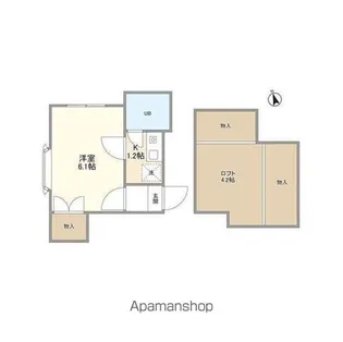 カーサ川口【2階】の間取り