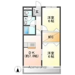 グリーントマト【2階】の間取り