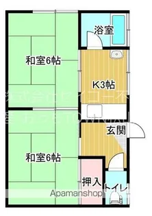 寿荘【2階】の間取り