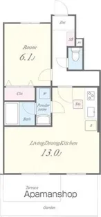 ヴィラージュ志伊III【1階】の間取り