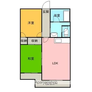 サンライズ千代田【4階】の間取り