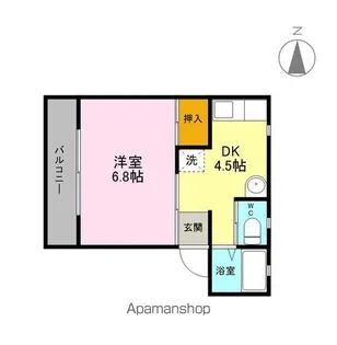 メゾンワルツC【1階】の間取り
