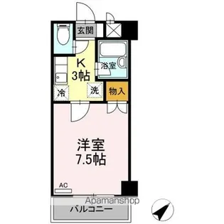 ネオシティー長町【3階】の間取り