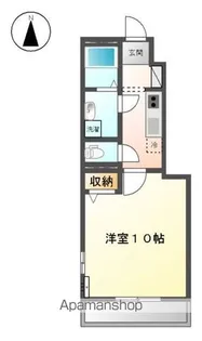 カメリア北土居 B【105号室】の間取り