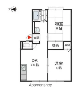 クリーンハイツ A【101号室号室】の間取り