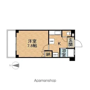 ウイング東島田【303号室】の間取り