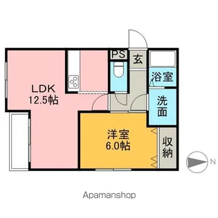 フルール【2階】の間取り