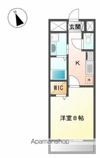 ベルメゾン今里【1階】の間取り