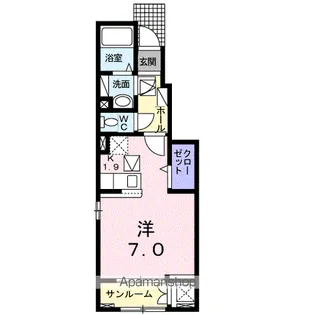 ヴェルドゥーラ C【1階】の間取り
