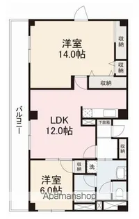 ハイマート屋島【10階】の間取り