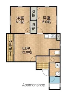 半田ビレッジ1号棟【2階】の間取り