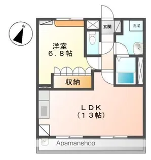 クレメント駒木B【2階】の間取り