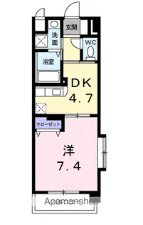 ドエルⅥ【4階】の間取り