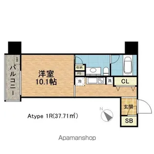 ザ・リンドス【7階】の間取り