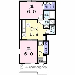 ルチェルナ Ⅱ【1階】の間取り
