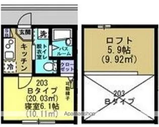 HOUZEN12【203号室】の間取り