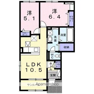 RENNY VILLAGE【1階】の間取り