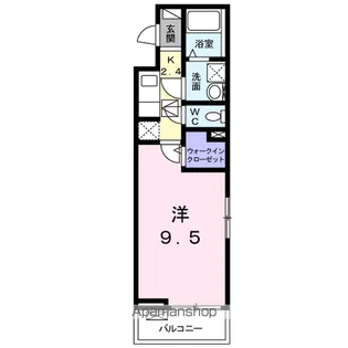 K’S シエージィ B【1階】の間取り