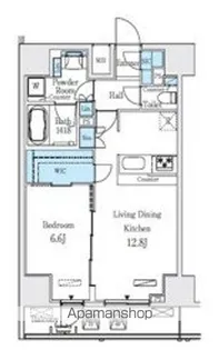 レジディア大手町北【6階】の間取り