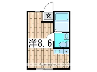 シャンブル港南【1階】の間取り