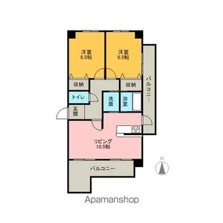グレイスシラカワ【801号室】の間取り
