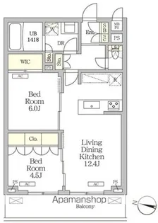ミレーネ滝野川【4階】の間取り