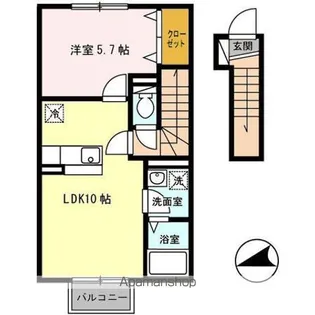 サンボナール A【2階】の間取り