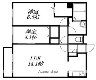 リベルタ発寒【4階】の間取り